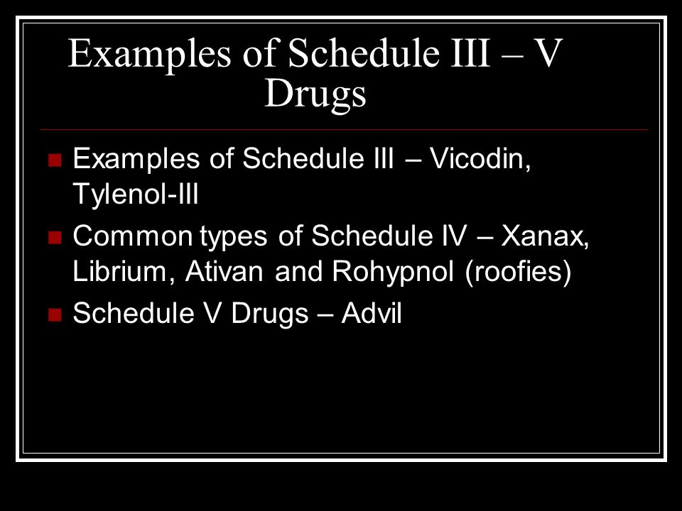 ativan schedule ii narcotics